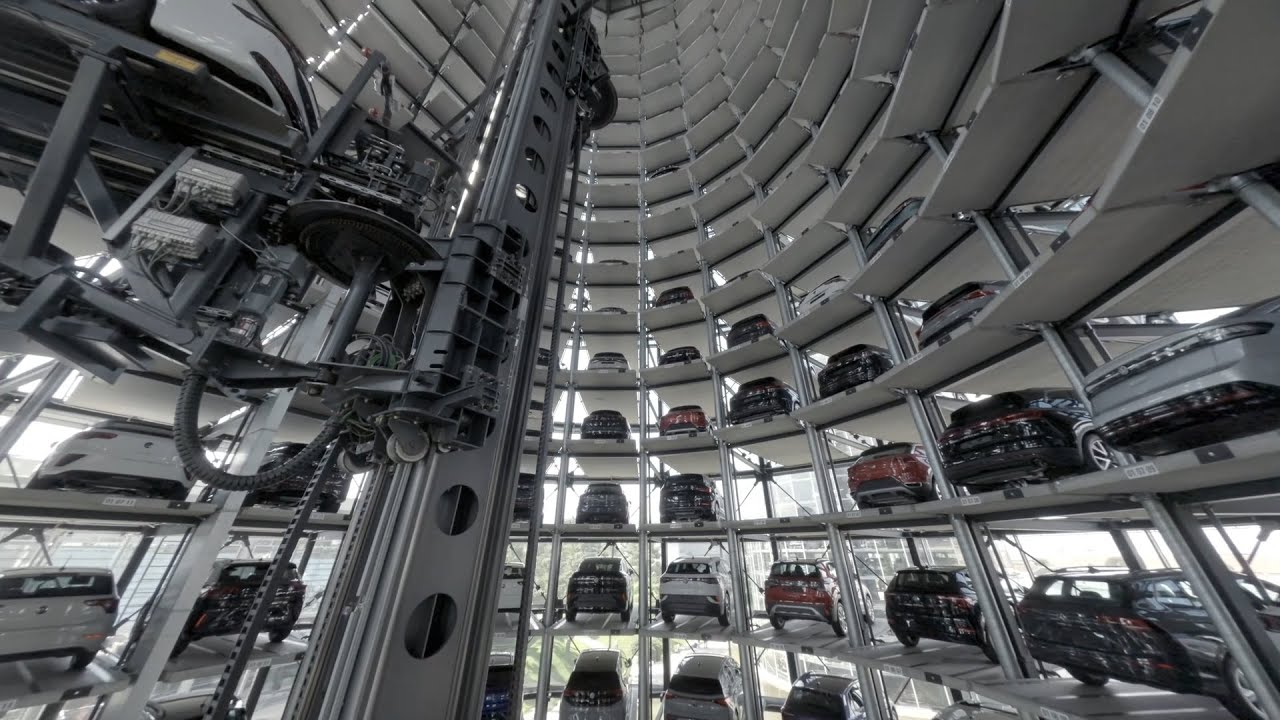 Bts: the journey of a new car from the factory to the customer at the Autostadt in Wolfsburg