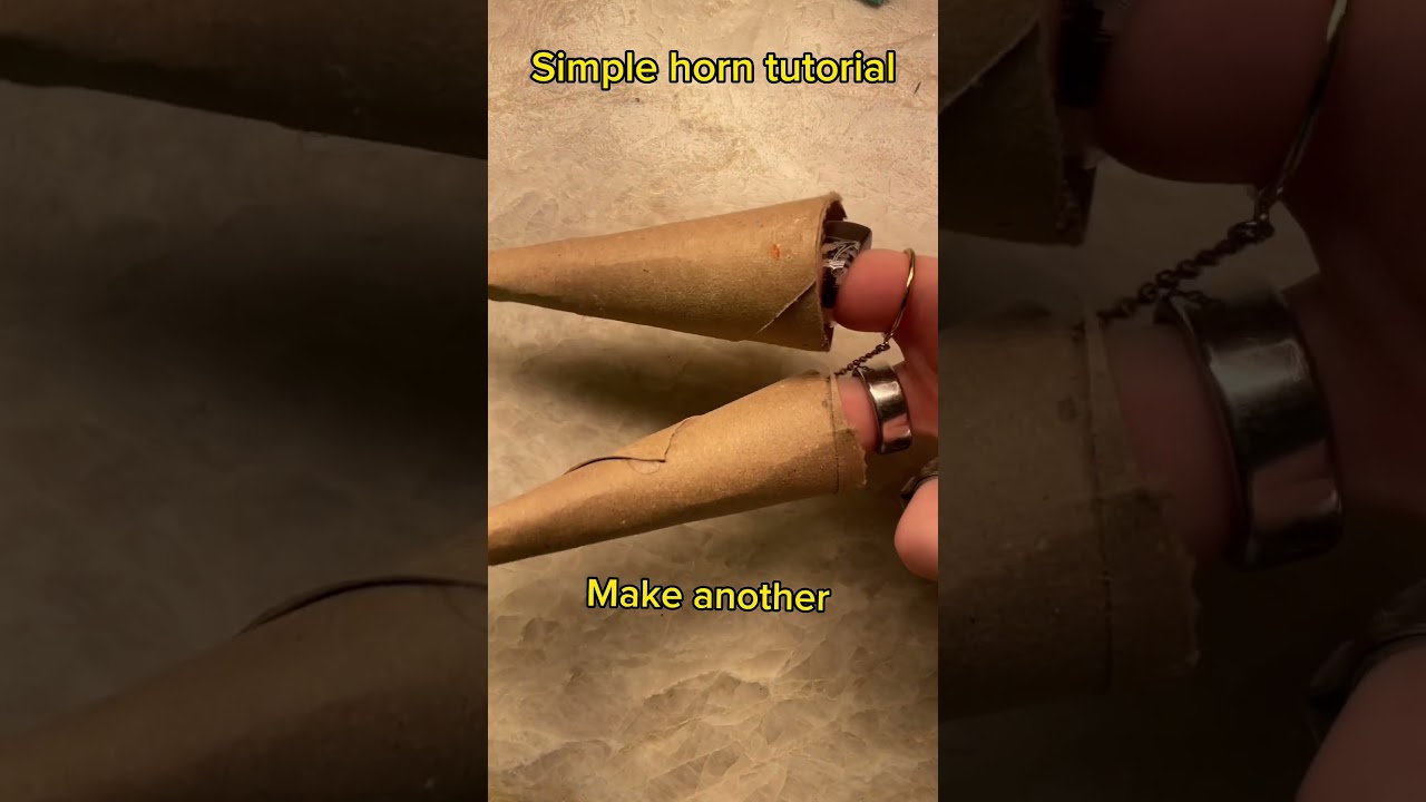 Simple cosplay horns ❤️ How to/Tutorial ❤️ #cosplay #dreamsmp #diy #aesthetic  #cute  #shorts