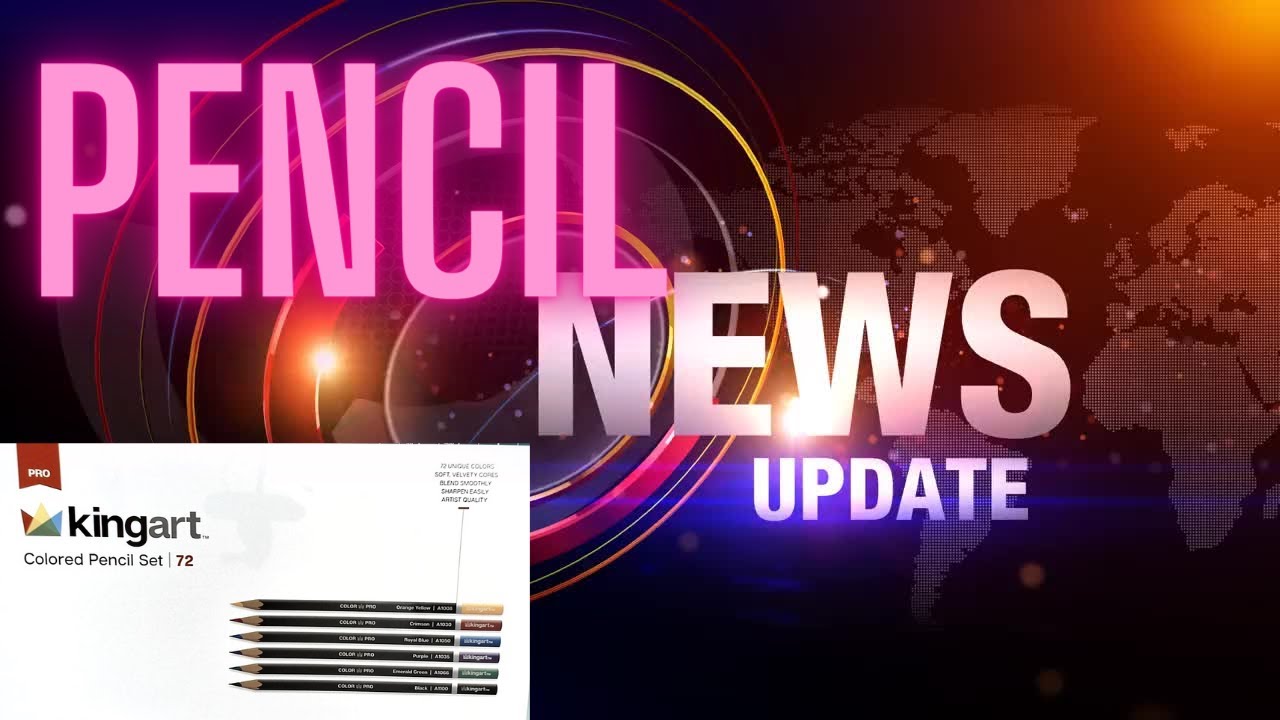Pencil News Update !!! Kingart 72 coloured pencils!!