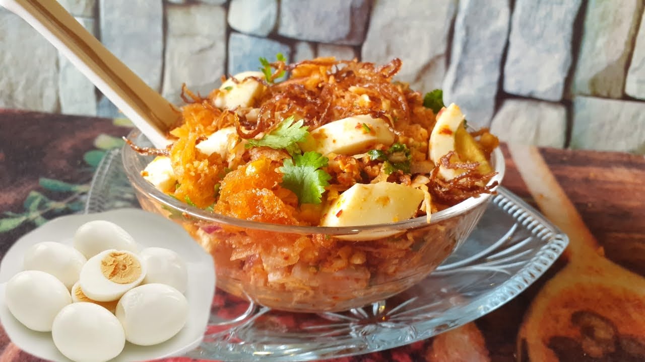 பர்மா முட்டை அத்தோ/ BURMESE EGG ATHO| BURMESE EGG BEJO IN TAMIL | ATHO RECIPE | BURMESE EGG SALAD