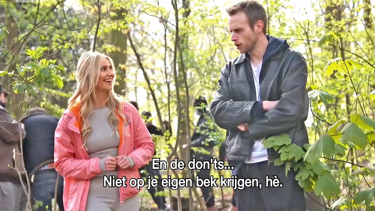 Miss België Celine Van Ouytsel in De Ideale wereld Met sportieve groetjes: Freefighting