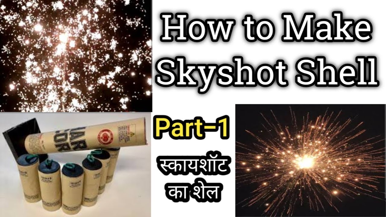 How to make Skyshot Shell [PART-1] : Self-made Firework Canister Shell Tutorial : Sky shot