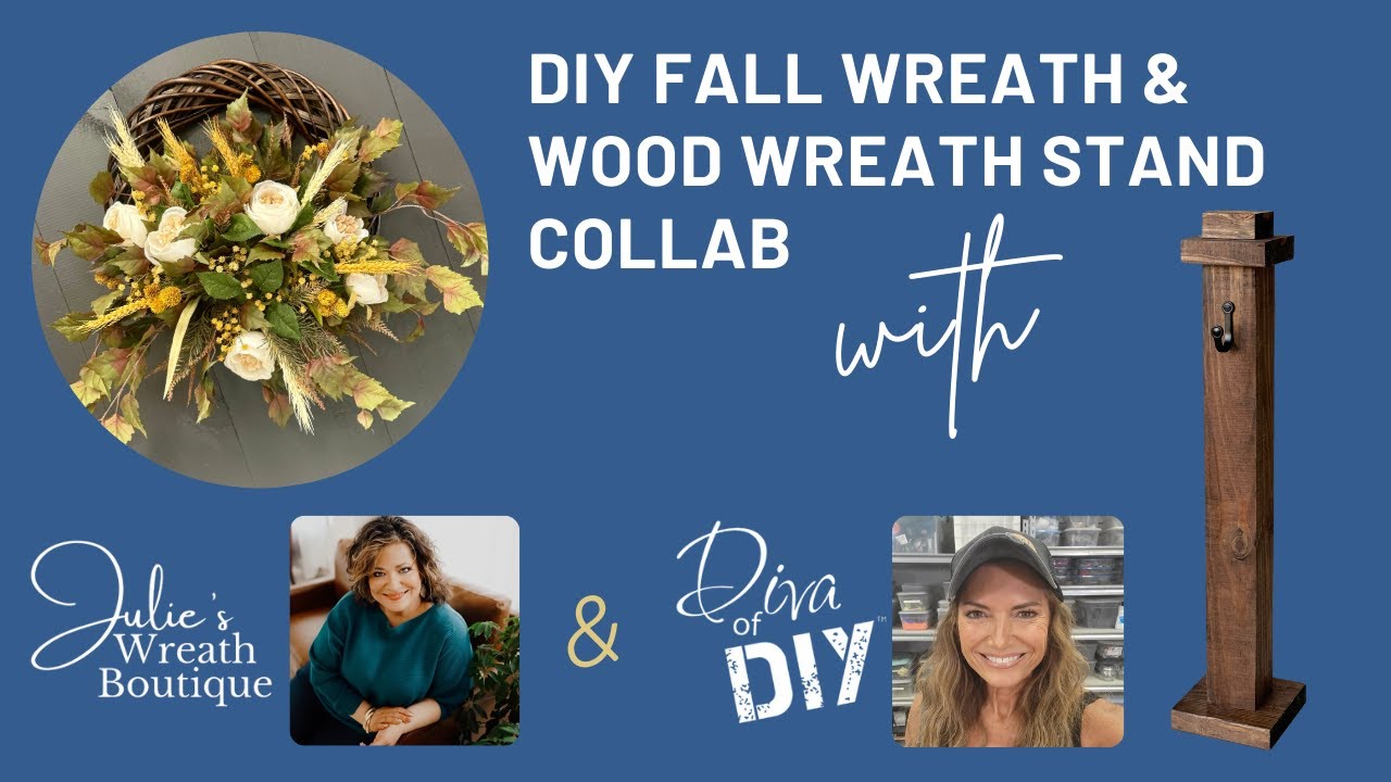 Easy DIY Wood Wreath Stand Tutorial