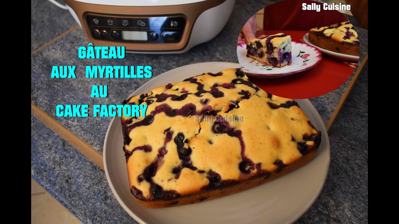 GÂTEAU AUX MYRTILLES  AU CAKE FACTORY | SALLY CUISINE {Épisode 126}