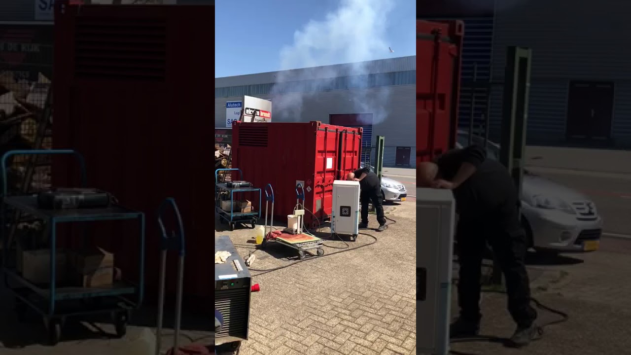 Oxyhydrogen injection to diesel aggregator -  SMOKE reduction