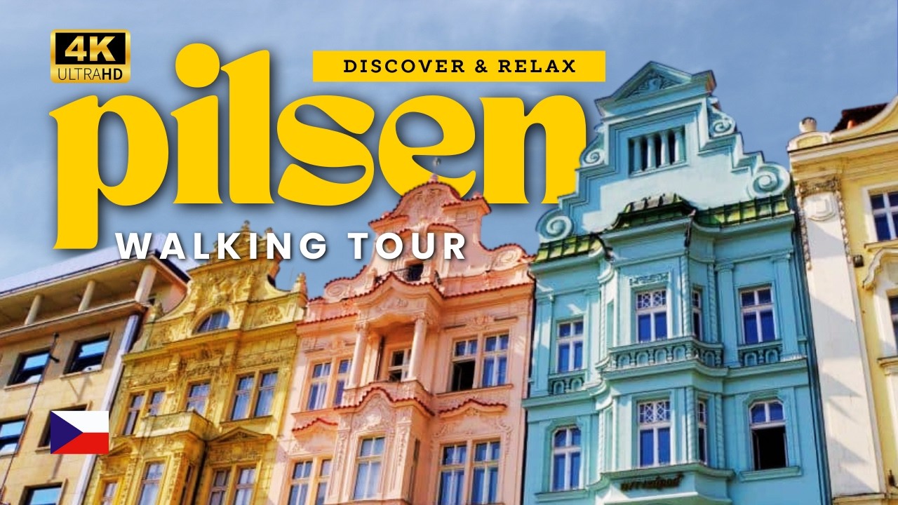 ЗАВОРАЖИВАЮЩАЯ прогулка 🇨🇿🚶ПИЛЬЗЕНЬ, Чехия Walking Tour