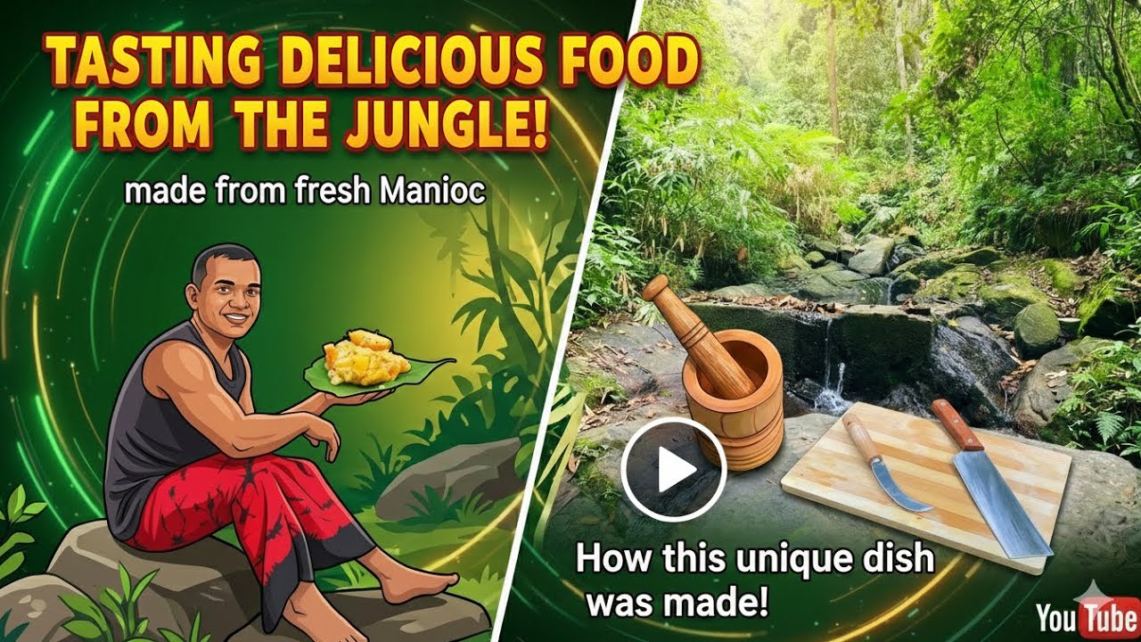 Rustic Jungle Cooking Vlog | Manioc Tasty & Healthy | Naturally | Savor Vlogster 