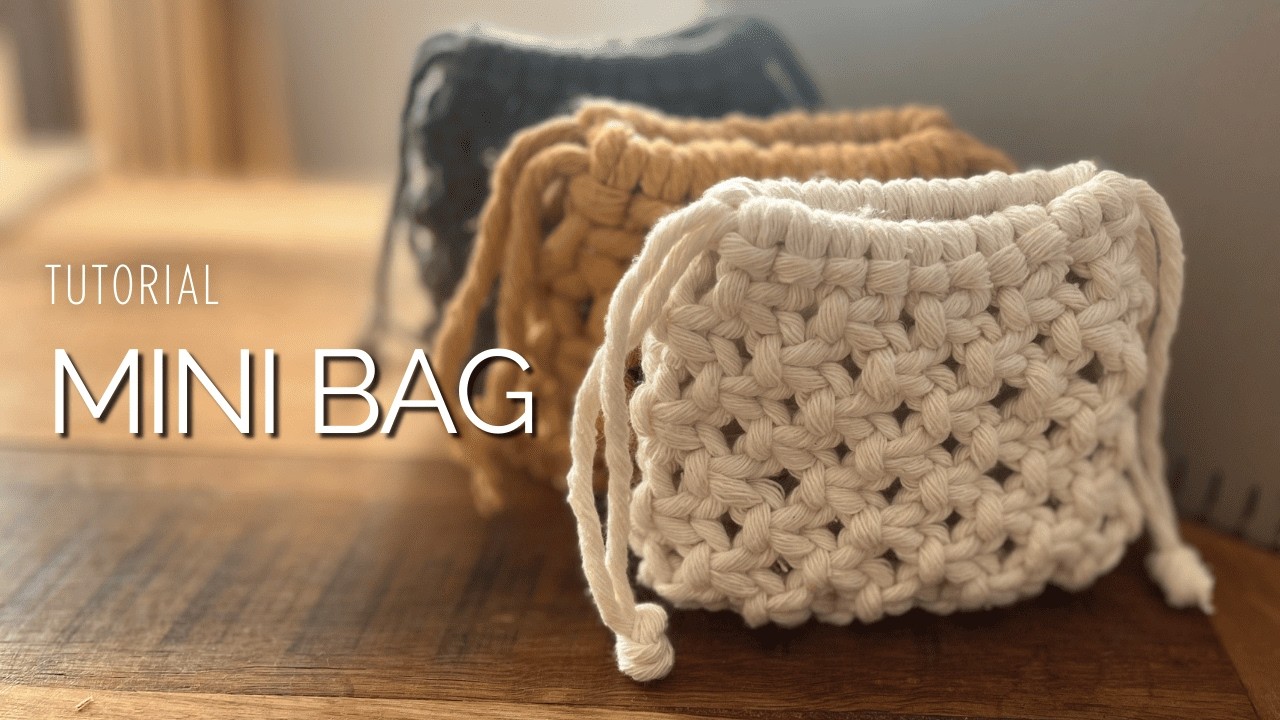 Mini Bag em Macramê – Prática e Estilosa | Tutorial DIY