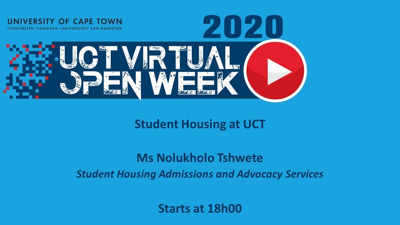Admission to Student Housing at UCT