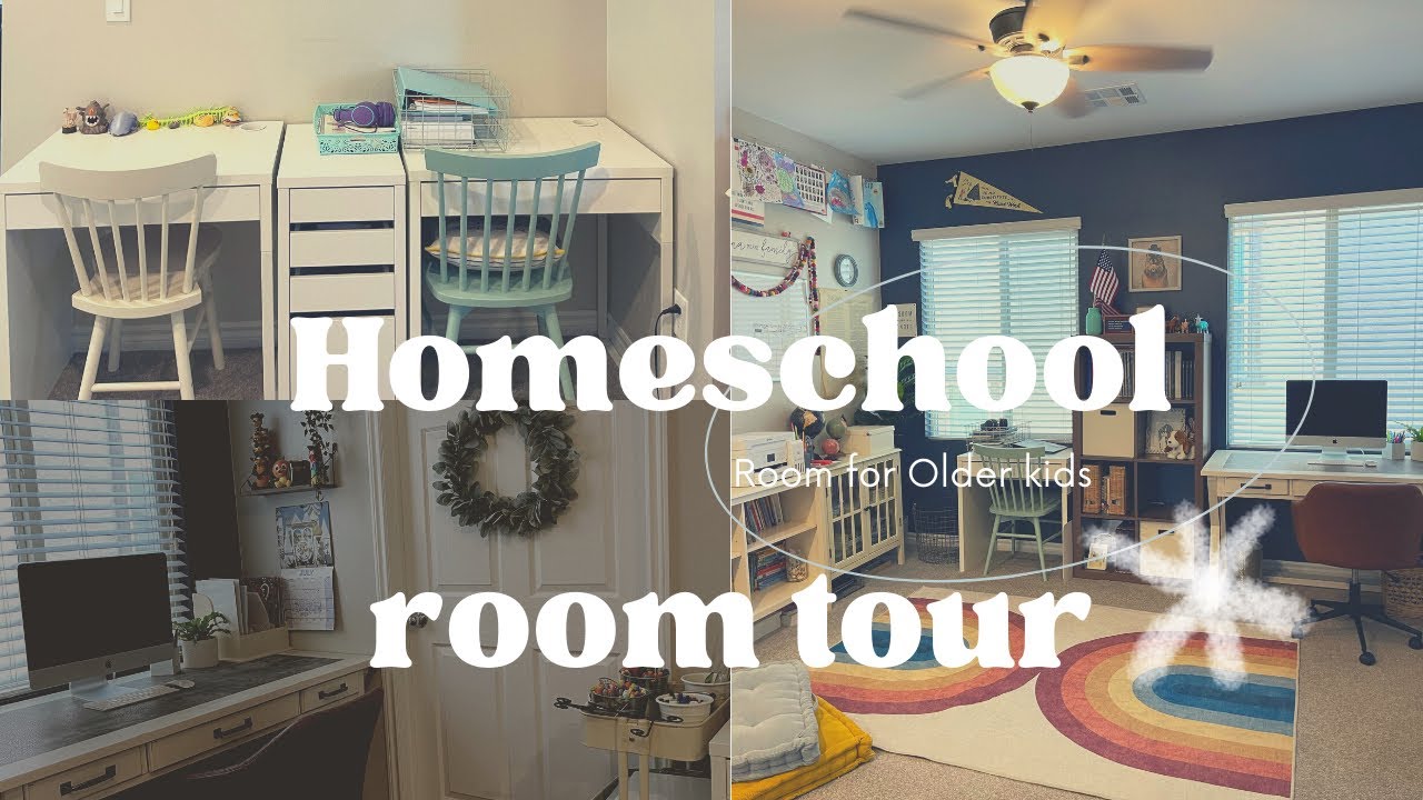 *NEW* HOMESCHOOL ROOM TOUR||SCHOOL SPACE FOR OLDER KIDS