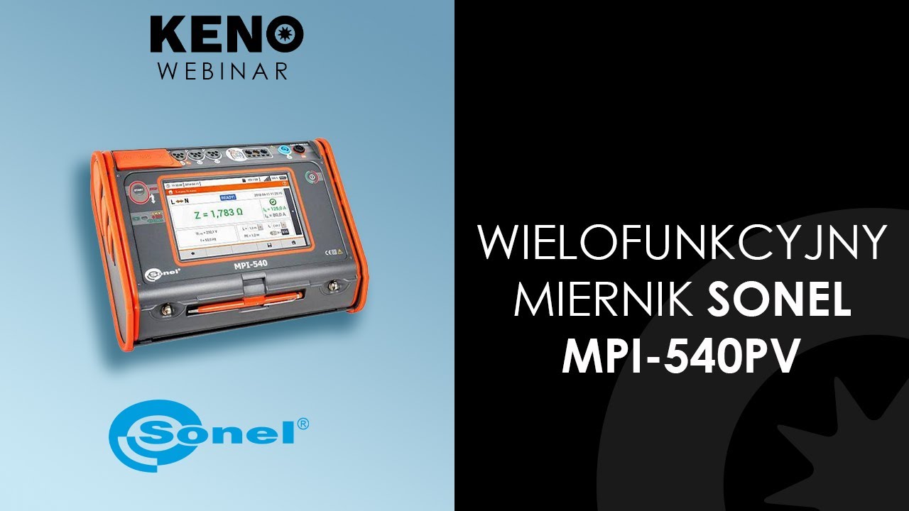 #KENOLab | Wielofunkcyjny miernik Sonel MPI-540PV