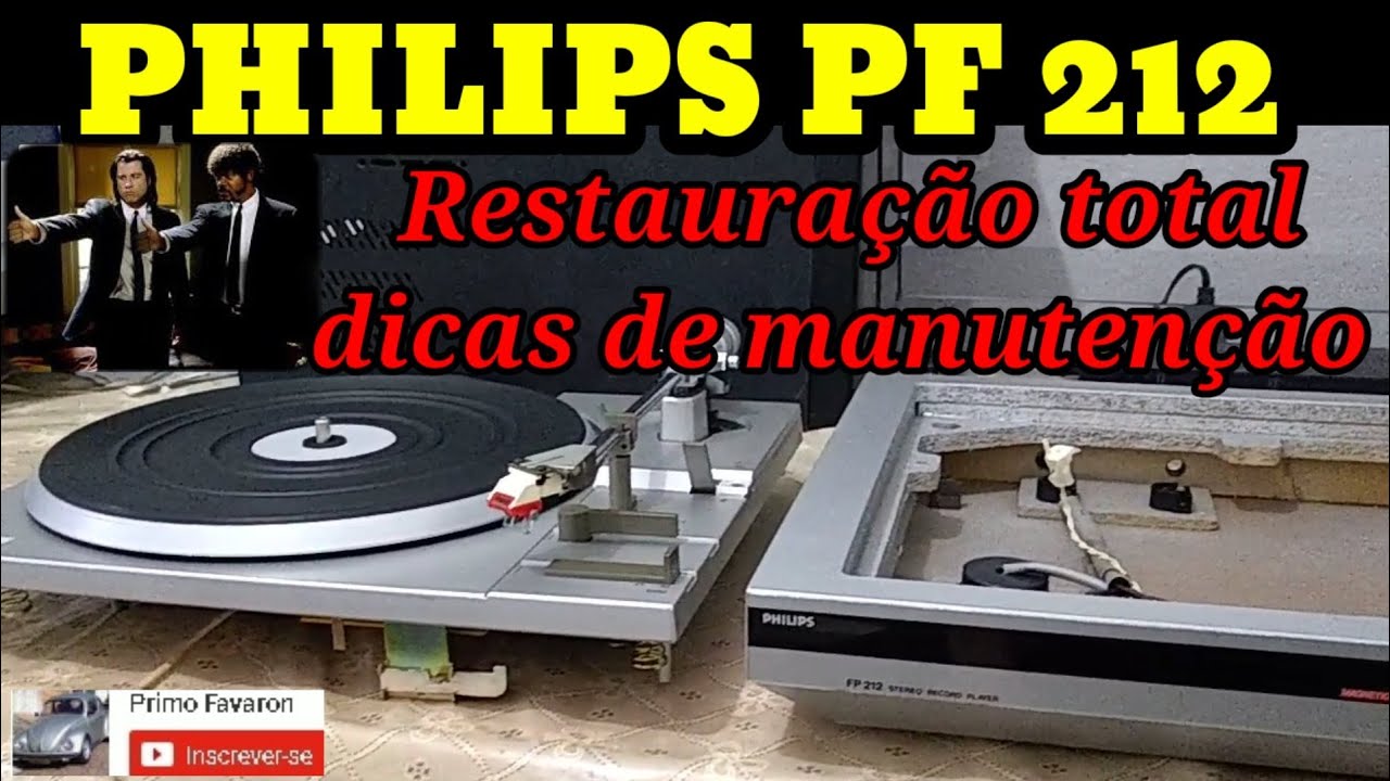 TOCA DISCOS PHILIPS FP 212 - RESTAURAÇÃO E MANUTENÇÃO TOTAL DIY