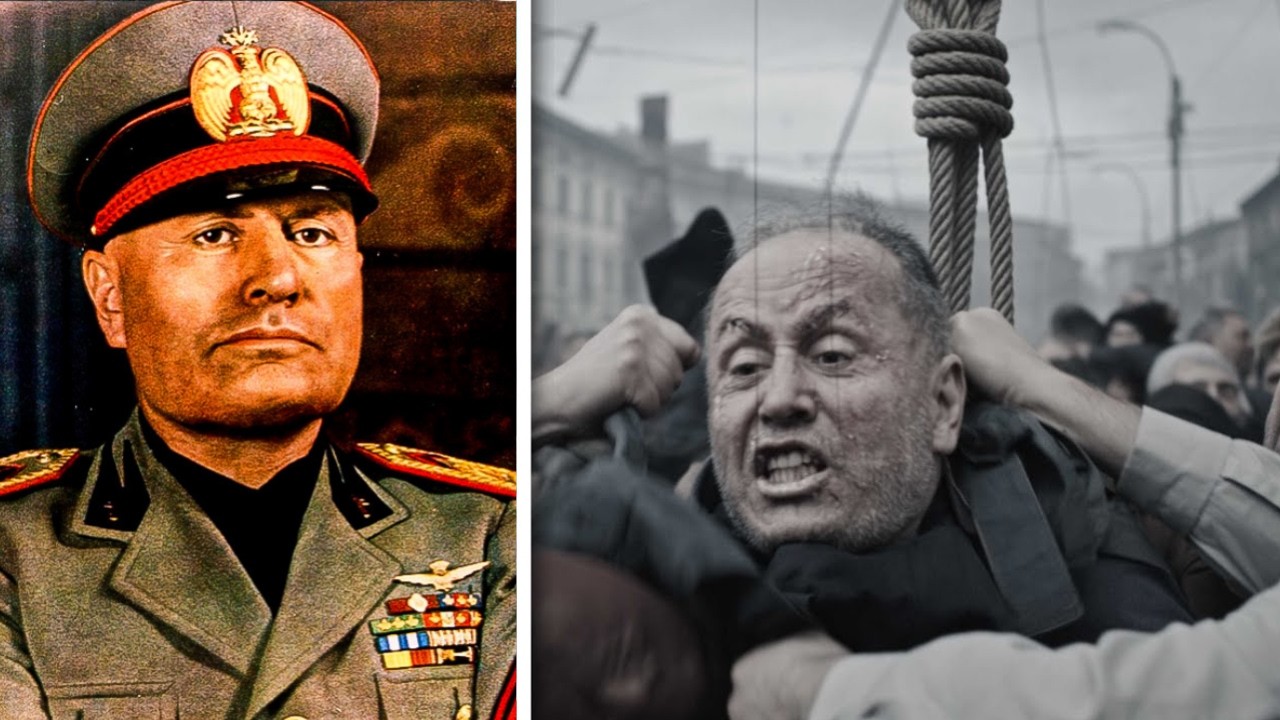 The Brutal EXECUTION of Italy's Dictator in Public! *Warning REAL FOOTAGE