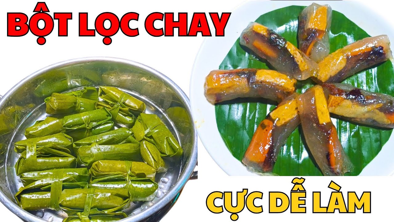 Cách làm BÁNH BỘT LỌC CHAY - VIETNAMESE VEGETARIAN RICE DUMPLING CAKE