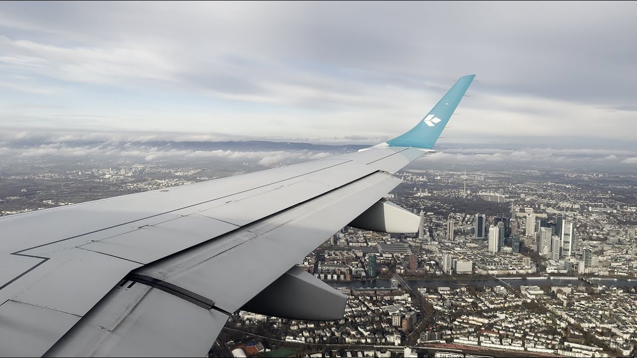 4K Air Dolomiti Embraer ERJ-190 [I-JENG] descent and landing in FRA