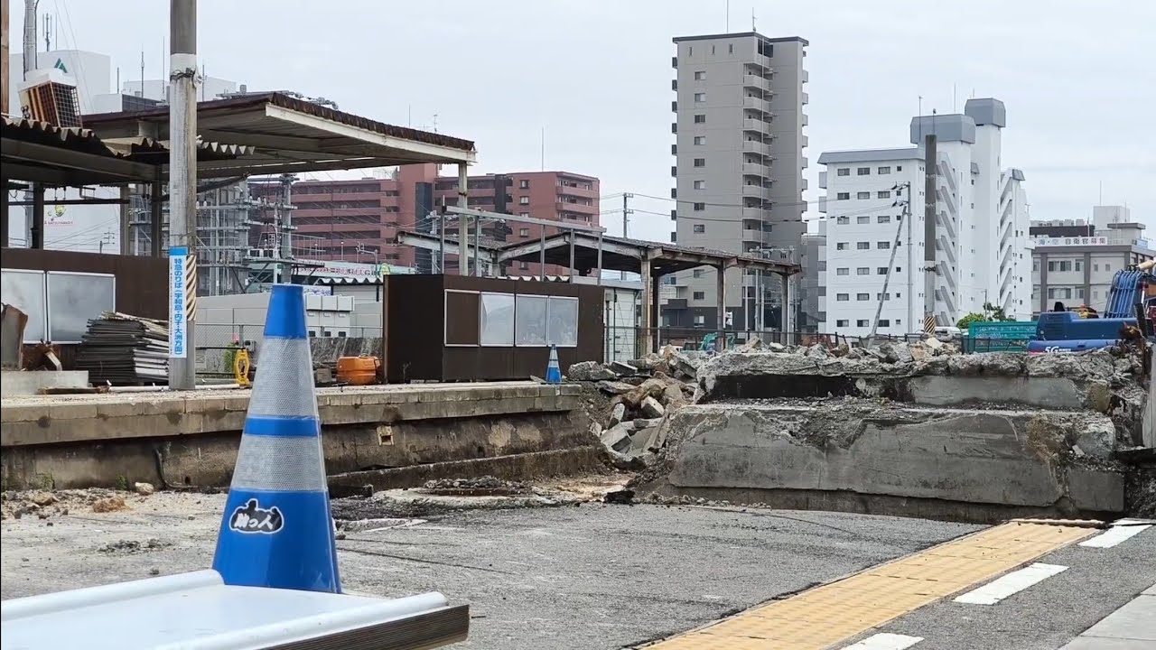 新JR松山駅周辺再開発状況 2025年(令和7年)6月中旬2