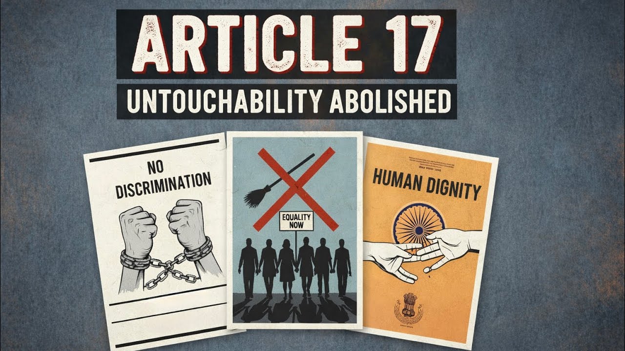 Article 17 of Indian Constitution | Untouchability Abolished | Easy Hinglish Explanation