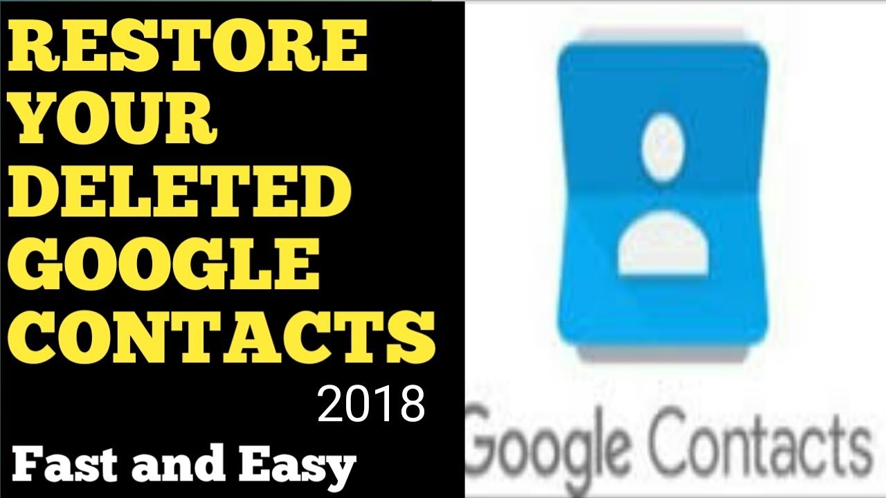 How to Restore deleted Google contacts | Google | news | photo | video | EmcNation