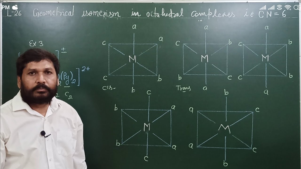 (L-26) Geometrical Isomerism In Octahedral Complexes (Coordination compound) FOR JEE NEET AND 12th