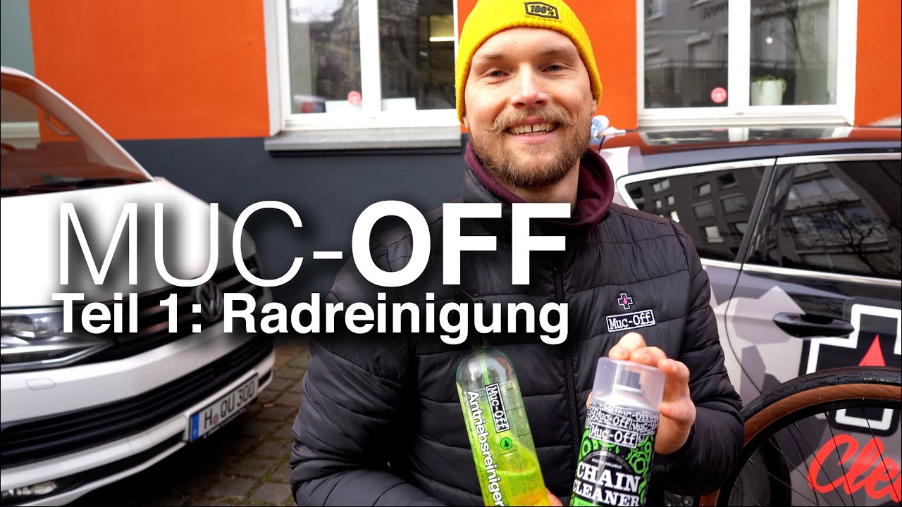 Muc-Off Teil 1/3: Radreinigung mit Nano Tech Bike Cleaner, Brush Kit, Sponge, Drivetrain Cleaner