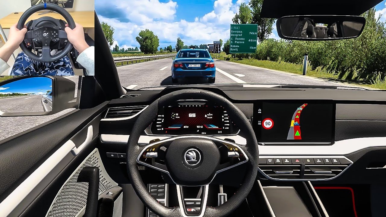 2022 Skoda Octavia RS - Euro Truck Simulator 2 [Steering Wheel Gameplay]