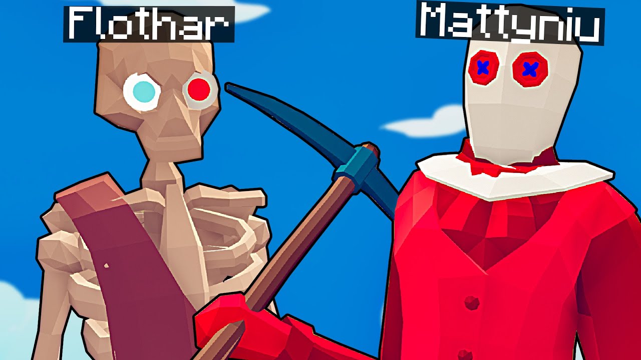 PRO vs NOOB czyli MATTYNIU i FLOTHAR W MULTIPLAYER Totally Accurate Battle Simulator (TABS PL)