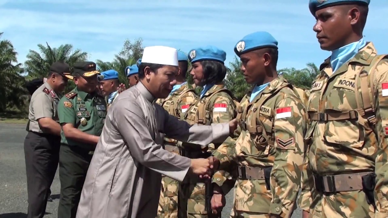 PENYAMBUTAN SATGAS DARFUR YONIF 623