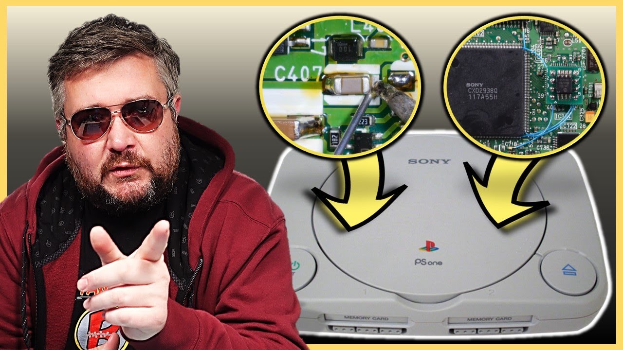 Установка чипа PSone MOD и полная замена SMD-корпуса | Nice