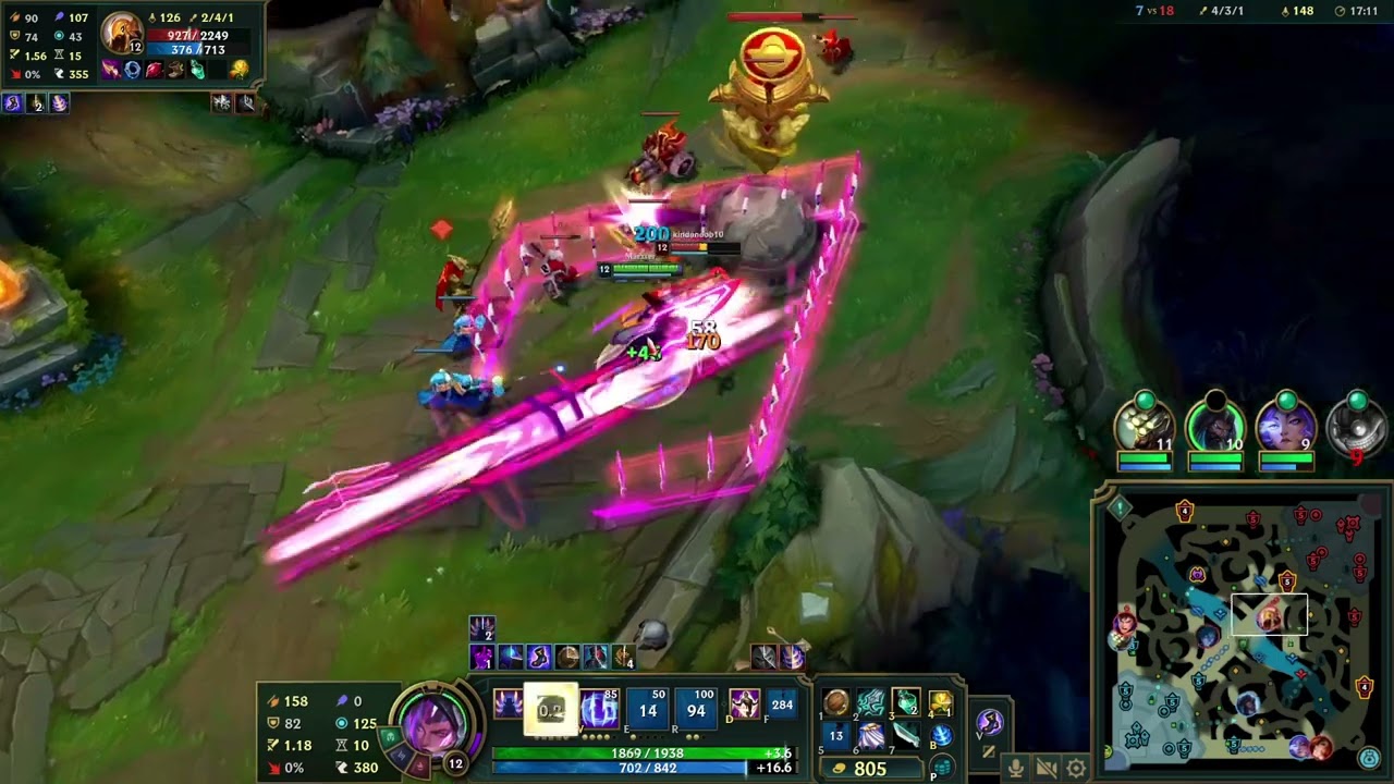 Highlight - League of Legends - Irelia - 12/7/3 - 5v5 Ranked Solo - Lose - 10:37pm