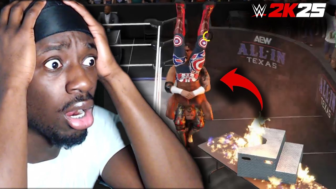 ОДИН ИЗ САМЫХ БЕЗУМНЫХ МАТЧЕЙ AEW ЖЕЛЕЗНОГО ЧЕЛОВЕКА WWE 2K25