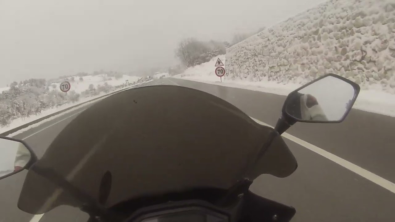 CBR500R winter day 2