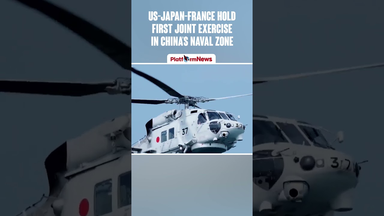 US-Japan-France hold first joint exercise in China&rsquo;s naval zone #news #Japan #france