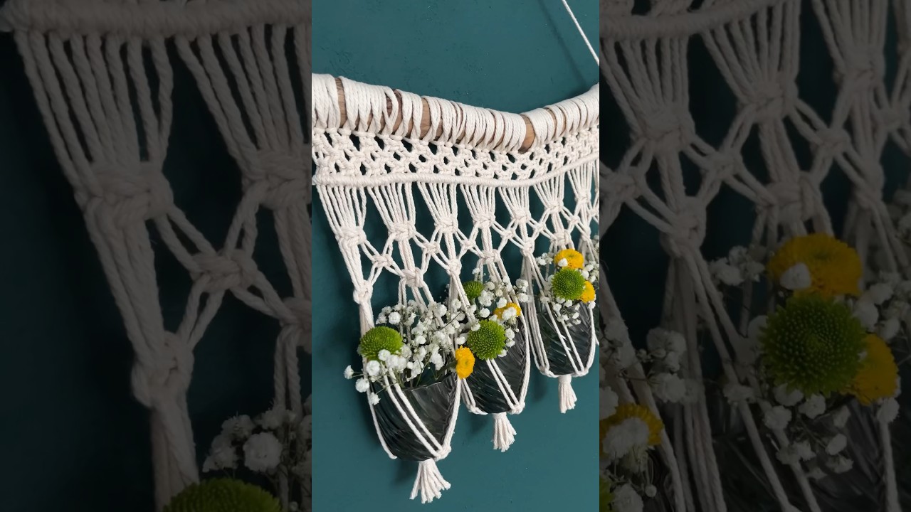 Macrame Tutorial DIY boho Wall Hanging  decor