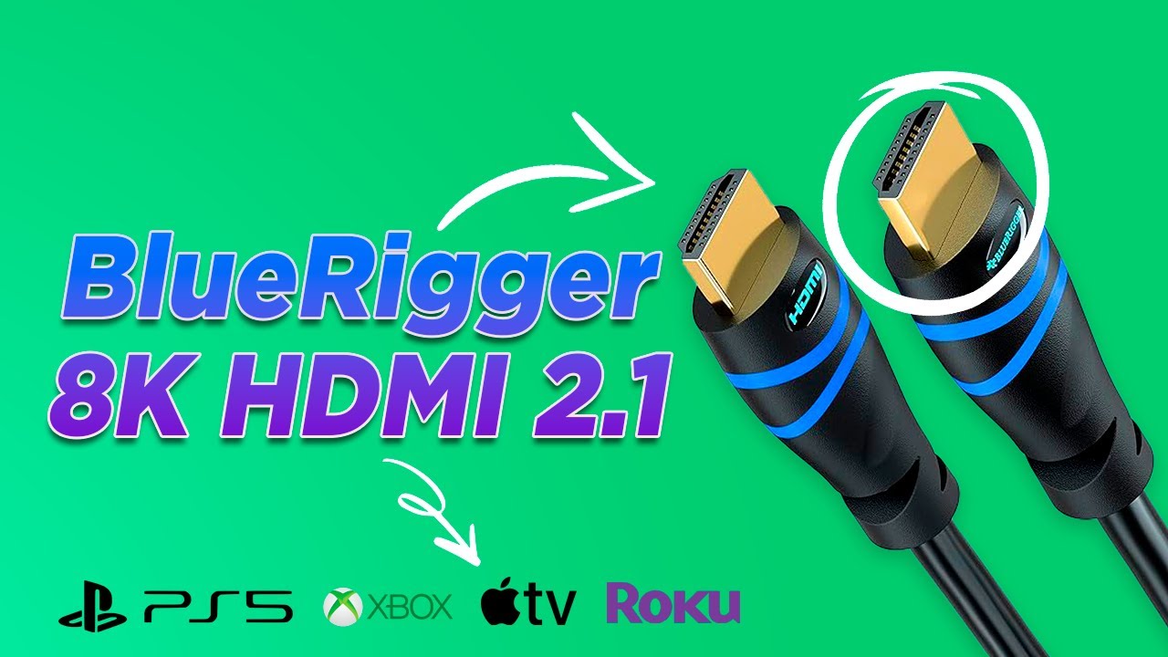 BlueRigger 8K HDMI 2.1 Cable | 8K 60Hz HDR, 4K 120Hz | Apple TV