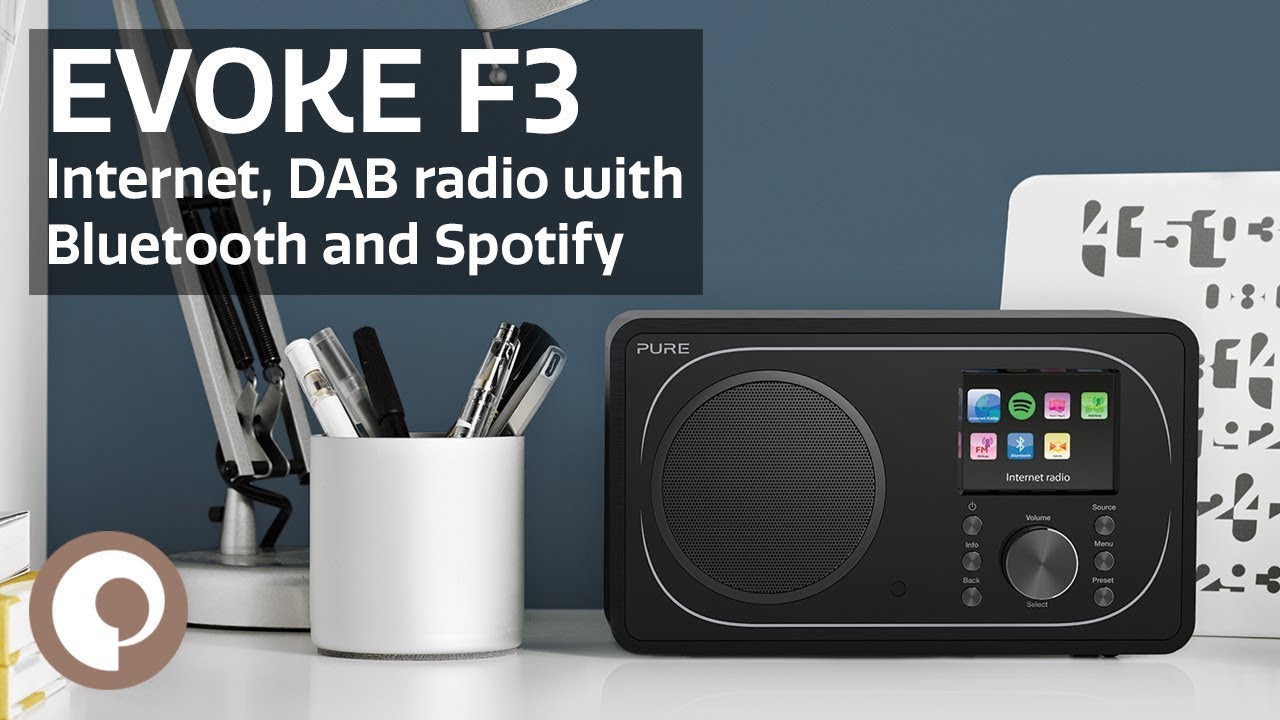 Pure Evoke F3 - Internet, DAB Radio with Bluetooth and Spotify Connect