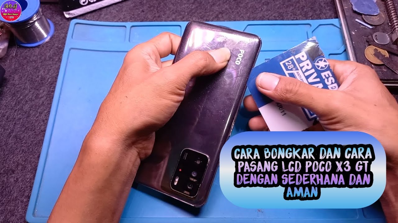 Cara Bongkar Dan Cara Pasang Lcd Poco X3 GT Dengan Sederhana Dan Aman‼️