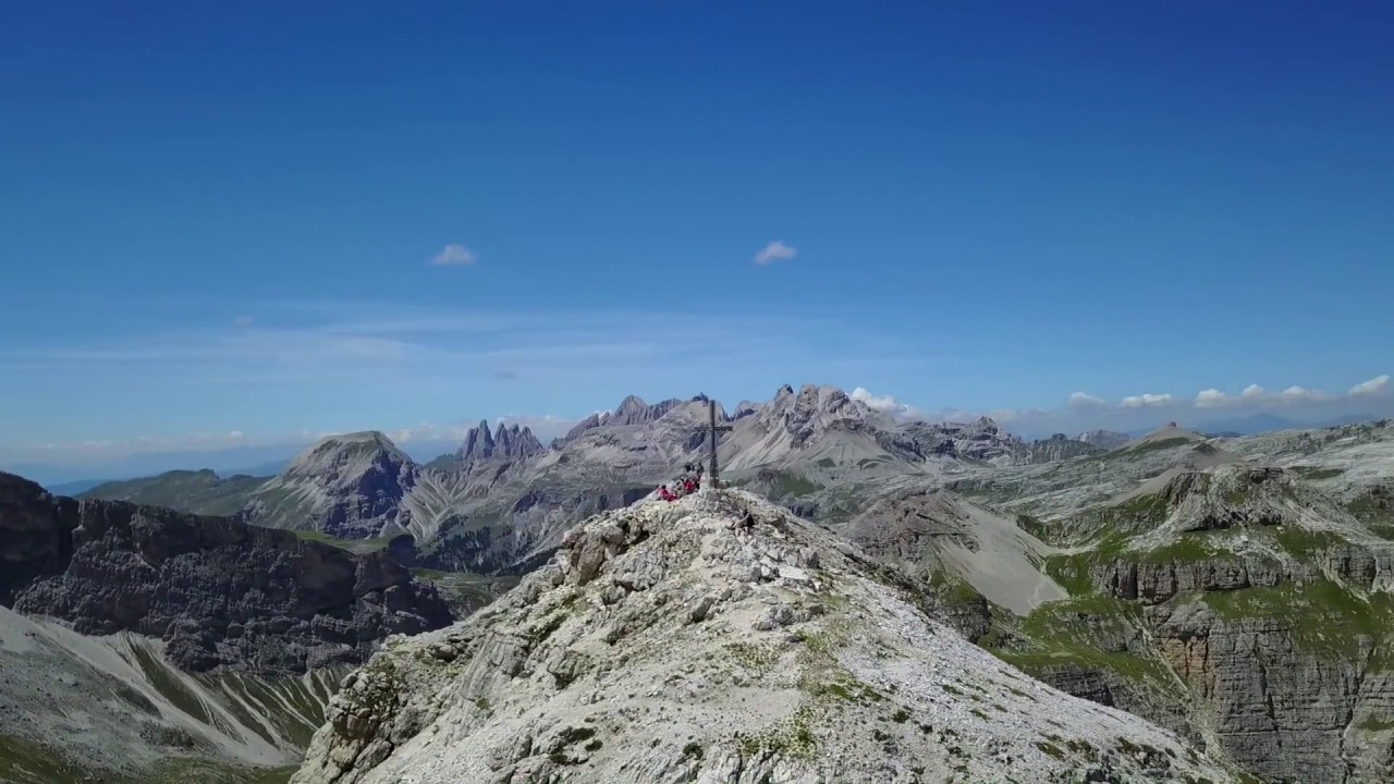 2017-6-26 Bluecliff Dolomites Sassongher ドロミテサッソンゲル山頂空撮 MavicPro