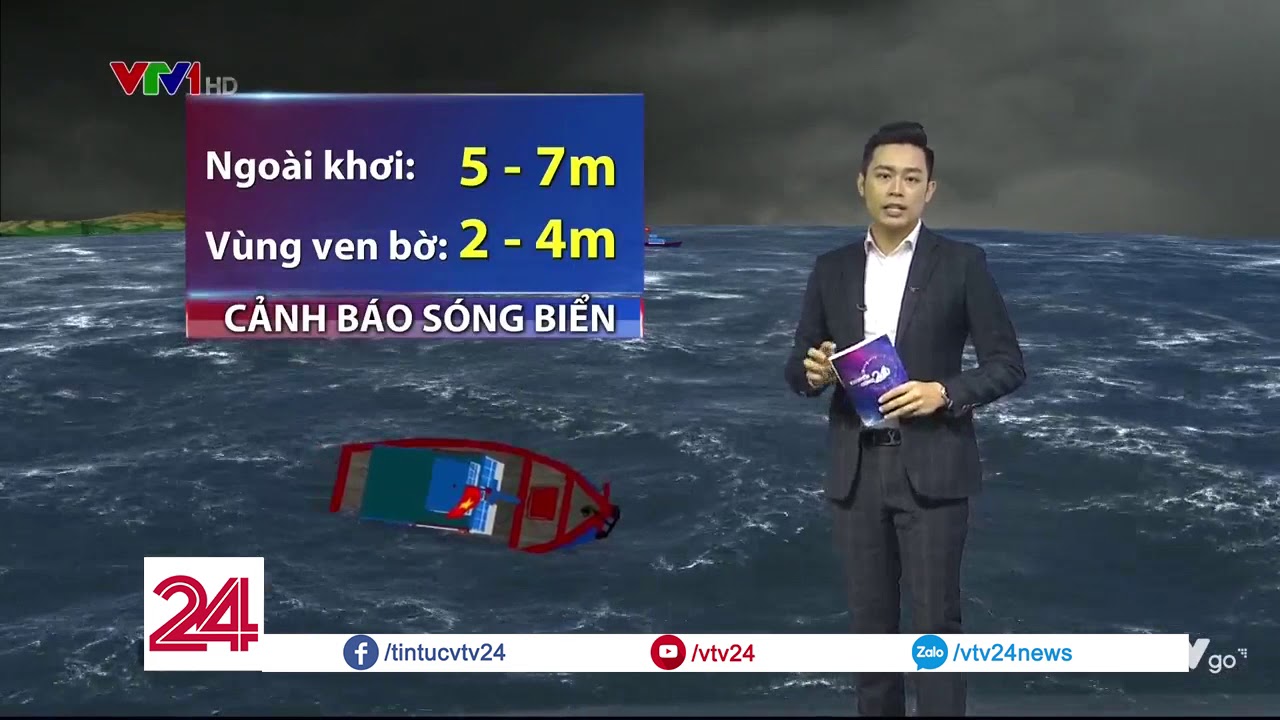 Bão số 12 đã đạt cấp 11 - 12, giật cấp 14 | VTV24