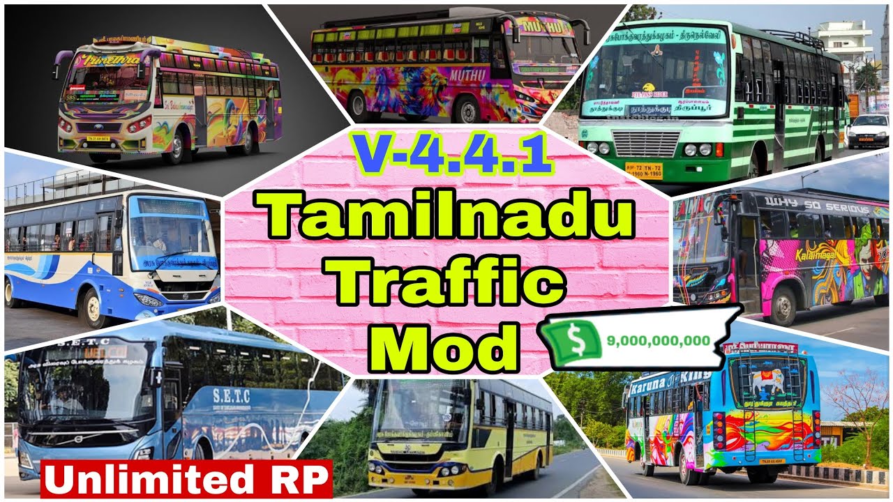 Bus Simulator indonesia V-4.4.1 Tamilnadu Traffic Mod | Unlimited Money 💰 Free Download 
