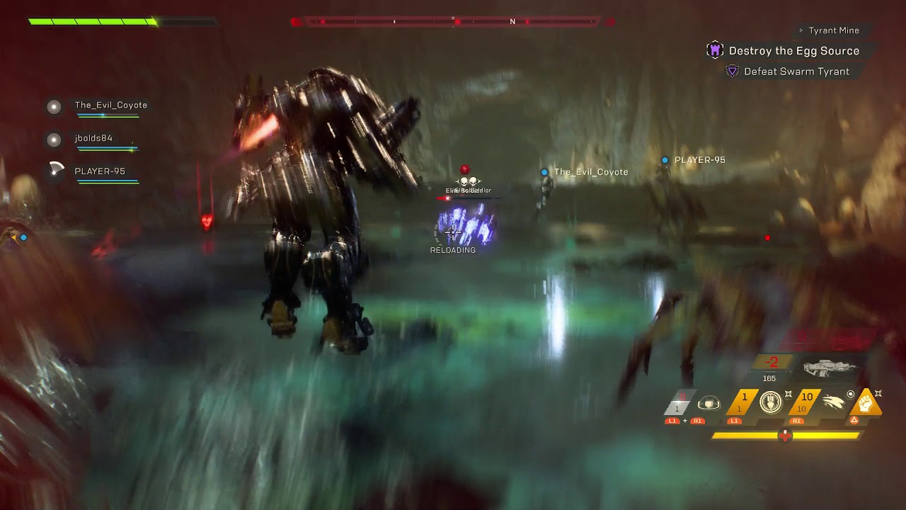 Anthem - Tyrant Mine Stronghold: Destroy Egg Source: Defeat Swarm Tyrant Bossfight Gameplay (2019)