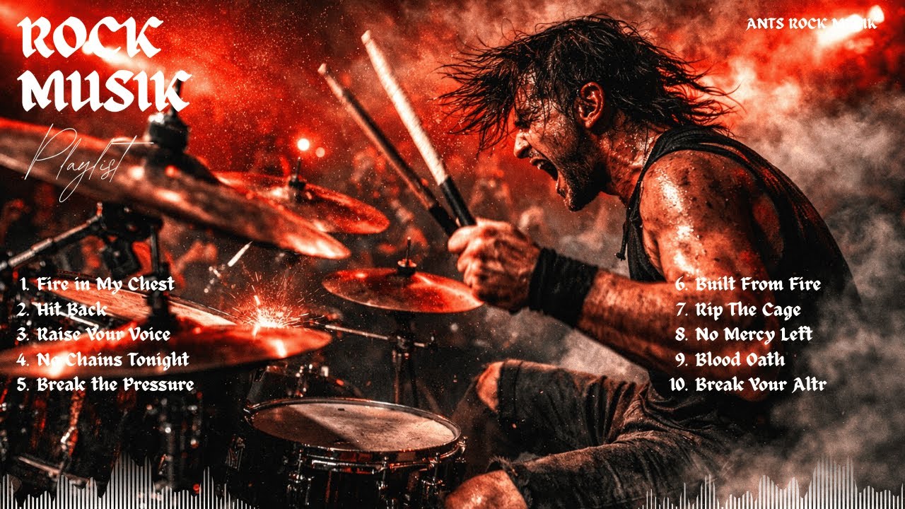 BEST ROCK HARDCORE PLAYLIST  [ 8 ]🔥 Powerful Riffs & Pure Rock Energy For Work | Ants Rock Musik