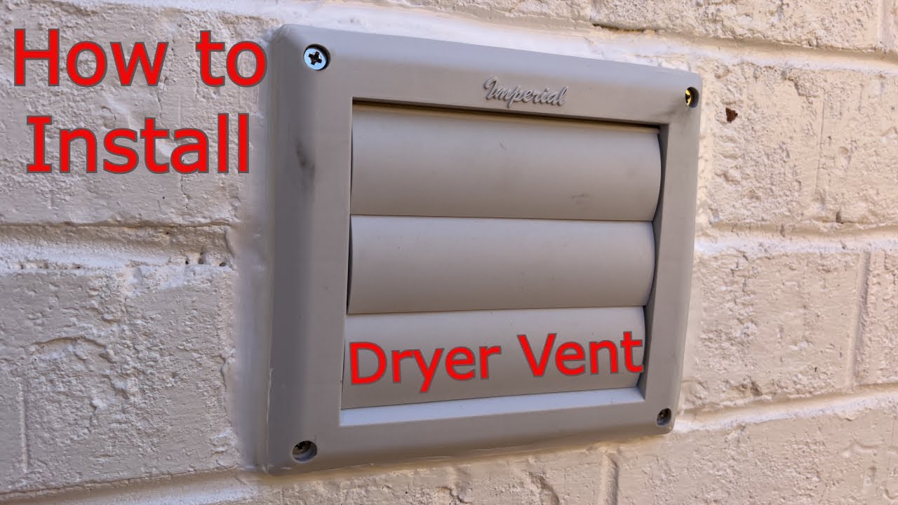 How to install a dryer vent in the brick wall