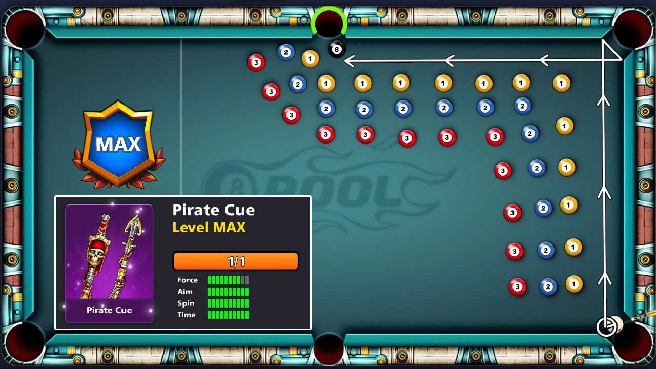 8 Ball Pool Pirate Season Pool Pass Level Max 🏃 i play on Treasure Hunt 100M Coins