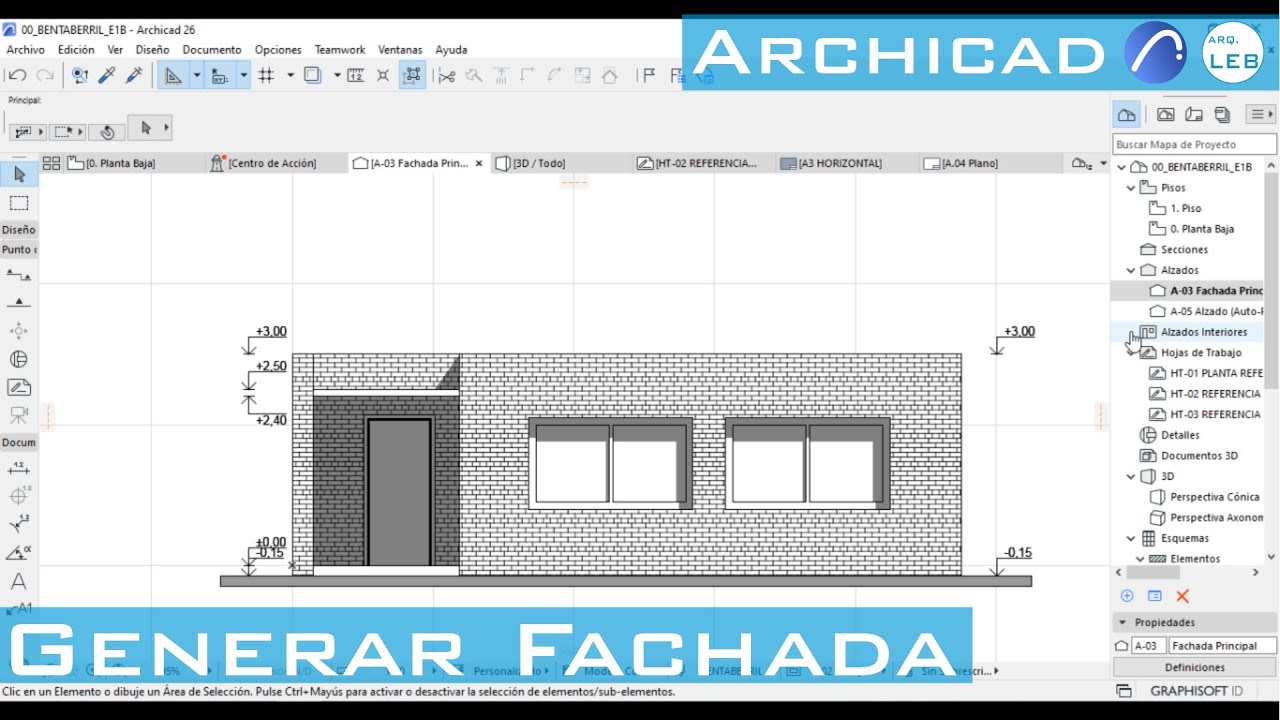 Generar Fachada en Archicad