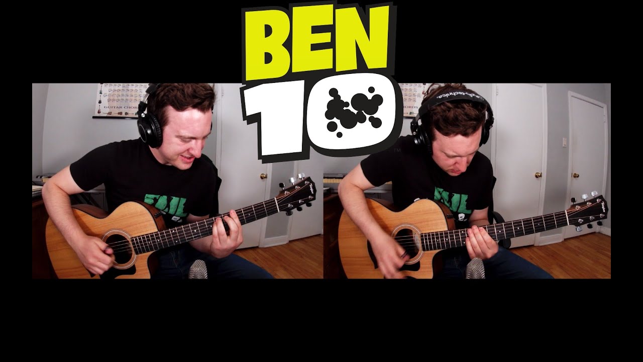 Ben 10 Theme --- Acoustic Guitar Cover + Free Tabs {Jacob Neufeld}