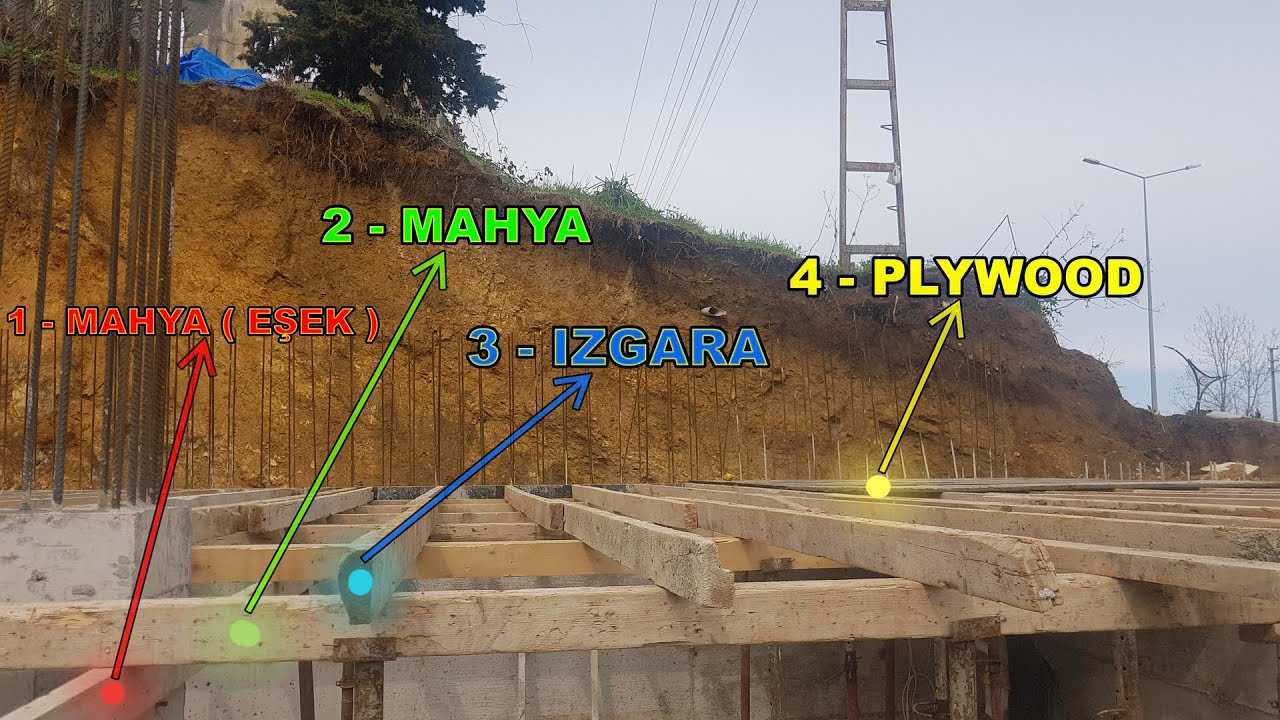 #DÖŞEME ELEMANLARI #MAHYA VE #IZGARALAR / DÖŞEME KALIP KESİTİ