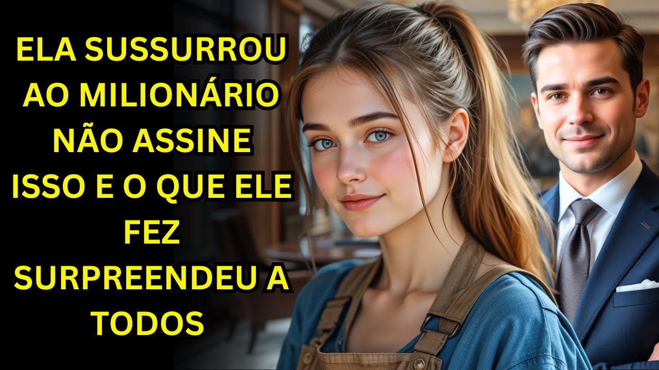 FAXINEIRA SUSSURROU AO MILION&Aacute;RIO N&Atilde;O ASSINE ISTO E O QUE ELE FEZ SURPREENDEU TODOS