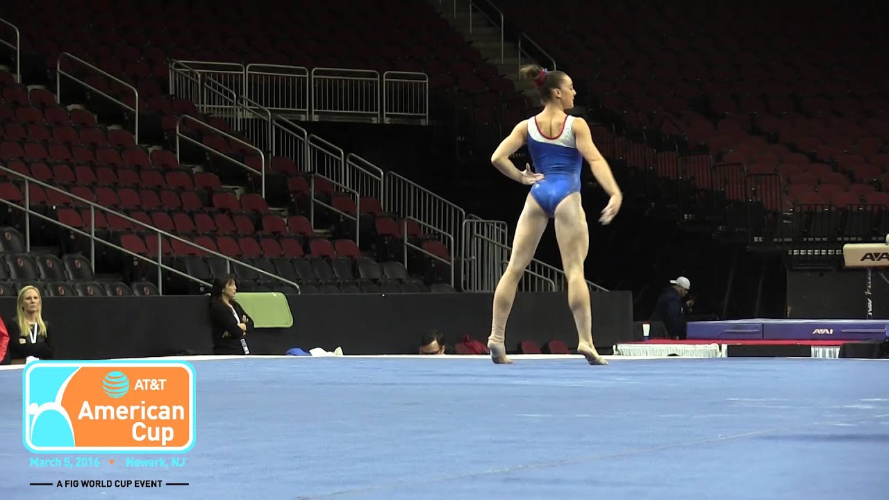 Maggie Nichols - Floor Exercise - 2016 AT&T American Cup - Podium Training