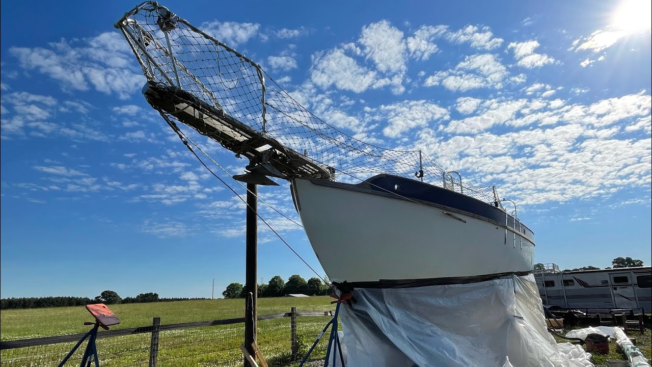 Sodablasting a Sailboat Hull | Sailboat Restoration Ep. 8