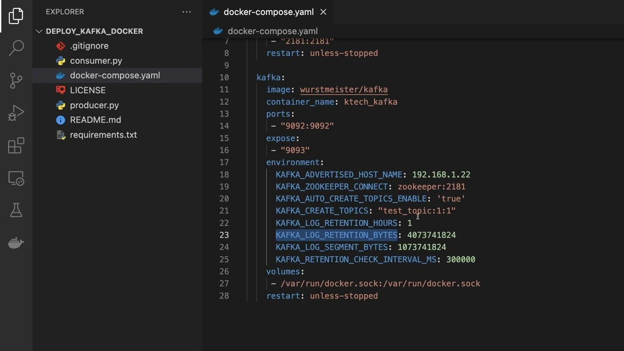 Deploy Kafka on Docker, Play with Kafka using Python